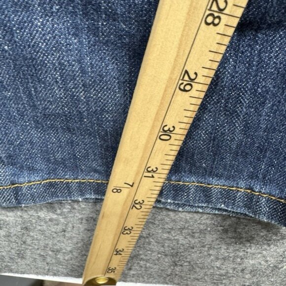 Fragile Jeans Womens Sz 7 Bootcut Low‎ Rise Distressed Denim Medium Wash Retro - Picture 4 of 8